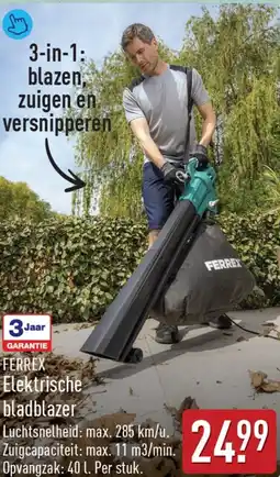 ALDI Ferrex elektrische bladblazer aanbieding