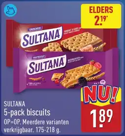 ALDI Sultana 5-pack biscuits aanbieding