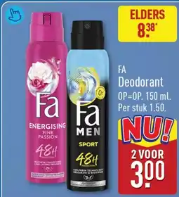 ALDI Fa deodorant aanbieding