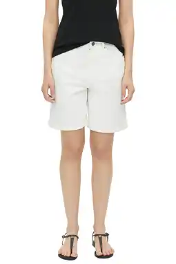 Wehkamp s.Oliver regular waist loose fit korte broek - wit aanbieding