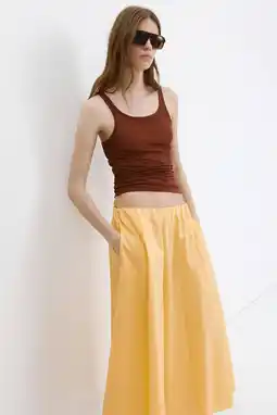 Wehkamp Mango midi rok - geel aanbieding