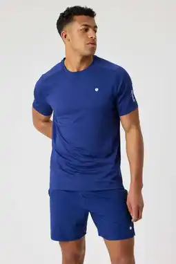 Wehkamp Björn Borg sportshirt ACE mesh panel blauw aanbieding