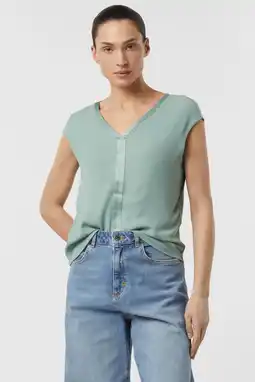 Wehkamp comma top turquoise aanbieding