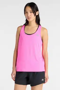 Wehkamp New Balance Knit Tank hardloopshirt roze aanbieding