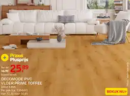 Praxis Decomode pvc vloer prime toffee aanbieding
