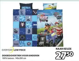 Jysk dekbedovertrek voor kinderen 140x200cm aanbieding