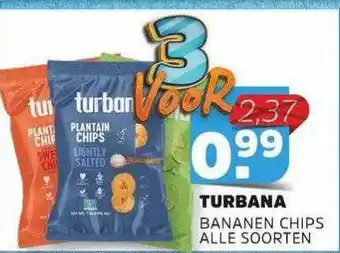 Sahan Supermarkten Turbana Bananen Chips aanbieding