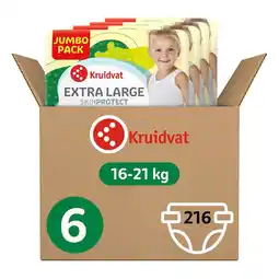 Kruidvat Kruidvat Extra Large Maat 6 Luiers Volumedoos aanbieding