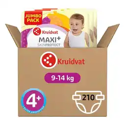 Kruidvat Kruidvat Maxi Plus Maat 4+ Luiers Volumedoos aanbieding
