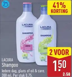 ALDI Lacura shampoo aanbieding