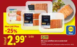 Lidl Alle verse zalmfilets met en zonder huid aanbieding
