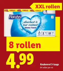 Lidl Floralys keukenrol aanbieding