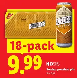 Lidl Kordaat premium pils aanbieding