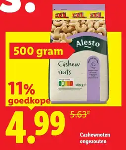 Lidl Alesto Cashew nuts aanbieding