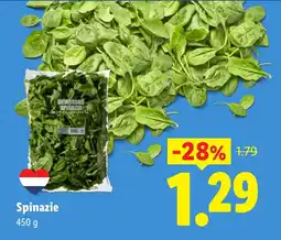 Lidl Spinazie aanbieding