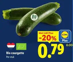 Lidl Bio courgette aanbieding