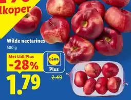 Lidl Wilde nectarines aanbieding