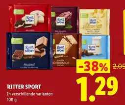 Lidl Ritter Sport aanbieding