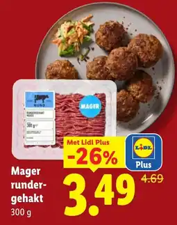 Lidl Mager rundergehakt aanbieding
