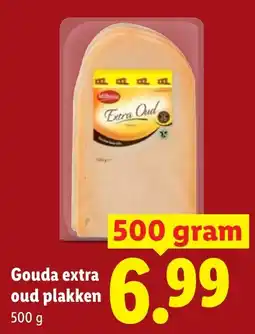Lidl Gouda extra oud plakken aanbieding