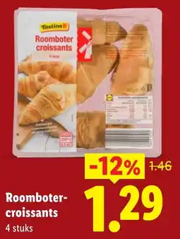 Lidl Tastino Roomboter-croissants aanbieding