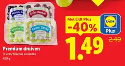 Lidl Premium druiven aanbieding