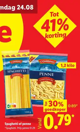 Lidl Combino Spaghetti of penne aanbieding