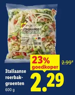 Lidl Italiaanse roerbakgroenten aanbieding