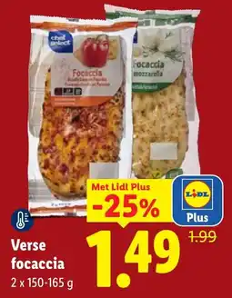 Lidl Chef Select Focaccia aanbieding