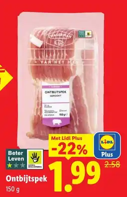 Lidl Ontbijtspek aanbieding