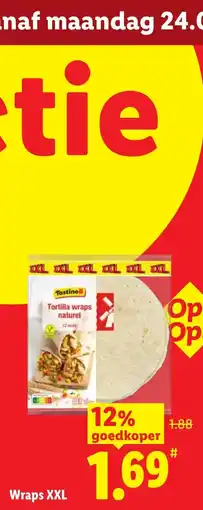 Lidl Tastino Tortilla wraps naturel aanbieding