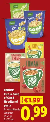 Lidl Knorr Cup-a-soup aanbieding
