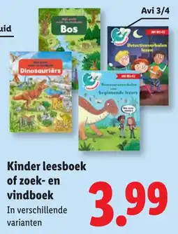 Lidl Kinder leesboek aanbieding