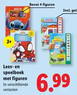 Lidl Lees- en speelboek met figuren aanbieding
