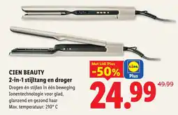 Lidl Cien Beauty 2-in-1 stijltang en droger aanbieding