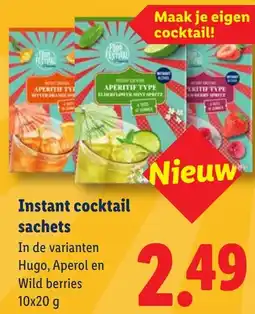 Lidl Instant cocktail sachets aanbieding