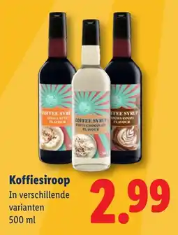 Lidl Koffiesiroop aanbieding