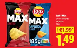 Lidl Lay's Max aanbieding