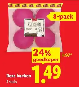 Lidl Roze koeken aanbieding