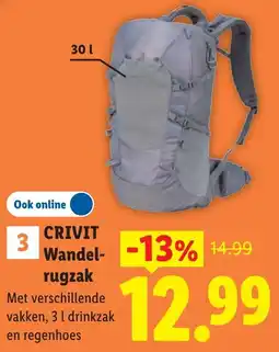 Lidl Crivit Wandel-rugzak aanbieding