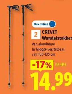 Lidl Crivit Wandelstokken aanbieding