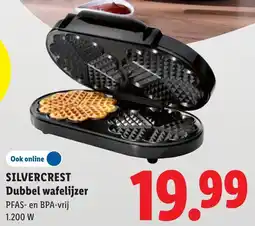 Lidl Silvercrest Dubbel Wafelijzer aanbieding