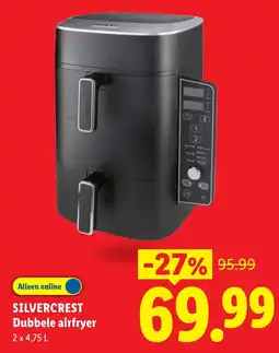Lidl Silvercrest Dubbele airfryer aanbieding