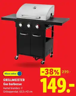 Lidl Grillmeister Gas barbecue aanbieding