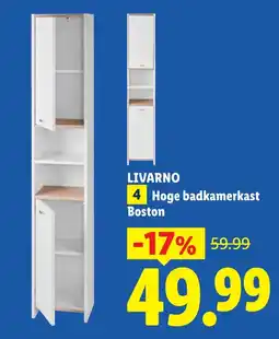 Lidl Livarno hoge badkamerkast boston aanbieding