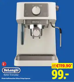 Lidl DeLonghi Piston koffiemachine Stilosa Pump Espresso aanbieding