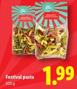 Lidl Festival pasta aanbieding