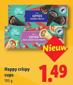 Lidl Happy crispy cups aanbieding