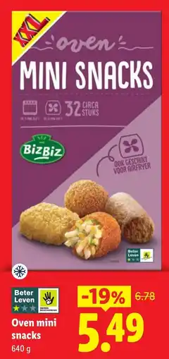 Lidl BizBiz Oven mini snacks aanbieding