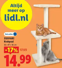 Lidl Zoofari Krabpaal aanbieding